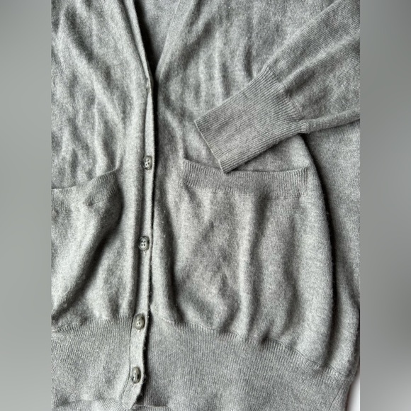 ARITZIA Talula cashmere blend cardigan grey xs oversized sweater - Picture 8 of 10